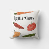 Retro Farmer's Market lokaal geteeld Baby shower Kussen (Voorkant)