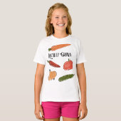 Retro Farmer's Market lokaal geteeld Baby shower T-shirt (Voorkant volledig)