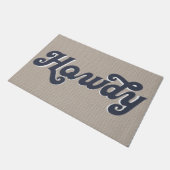 Retro Farmhouse Howdy Welkom Deurmat (Schuin)