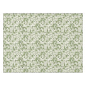Retro Farmhouse Wildflower Large Scale Olive Green Tafelkleed (Voorkant (Horizontaal))