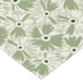 Retro Farmhouse Wildflower Large Scale Olive Green Tafelkleed (Gekanteld)