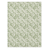 Retro Farmhouse Wildflower Large Scale Olive Green Tafelkleed (Voorkant)