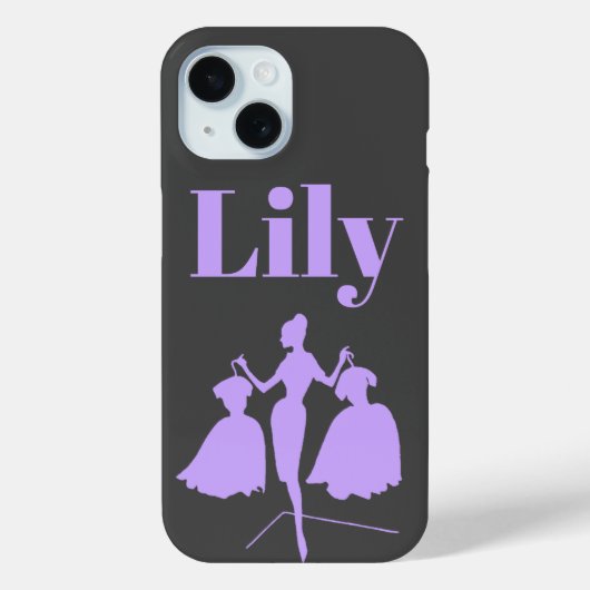  Retro Fashiion Silhouette Case-Mate iPhone Case (Achterkant)