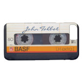 Retro Fashioned 80s Mixtape Audio Cassette Case-Mate iPhone Case (Achterkant (Horizontaal))