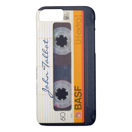 Retro Fashioned 80s Mixtape Audio Cassette Case-Mate iPhone Case (Achterkant)