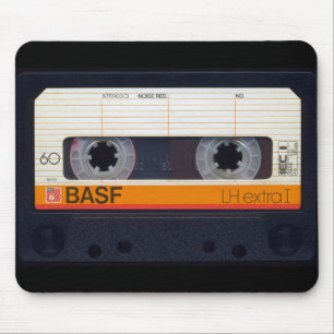  Retro Fashioned 80s Mixtape Audio Cassette Muismat