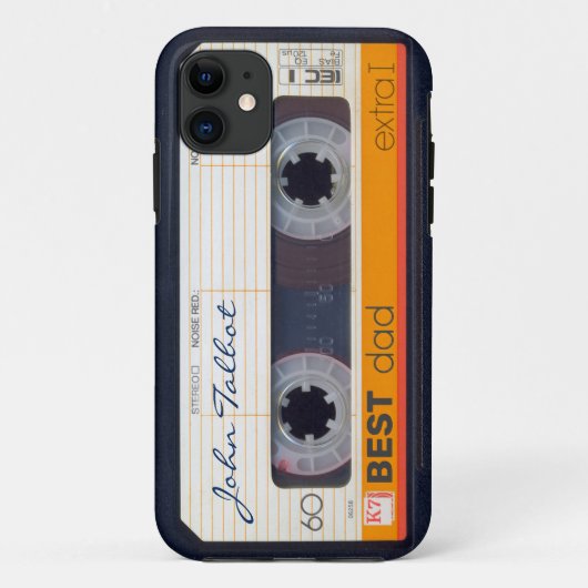 Retro Fashioned 80s Mixtape Cassette Best Dad iPC Case-Mate iPhone Case (Achterkant)