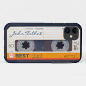 Retro Fashioned 80s Mixtape Cassette Best Dad iPC Case-Mate iPhone Case (Achterkant (horizontaal))