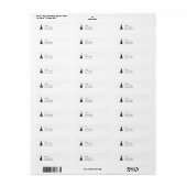 Retro Fashionista Return Address Labels (Full Sheet)