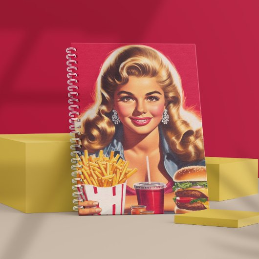 Retro Fast Food Pin-up Notitieboek
