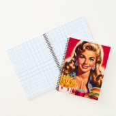 Retro Fast Food Pin-up Notitieboek (Binnen)