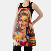 Retro Fast Food Pin-up Schort (Insitu)