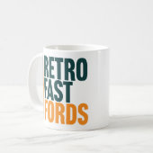Retro Fast Fords Classic Mug Koffiemok (Voorkant links)