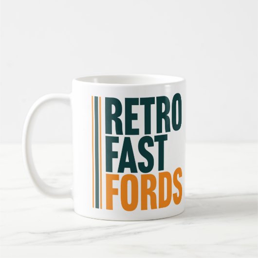 Retro Fast Fords Classic Mug Koffiemok (Links)