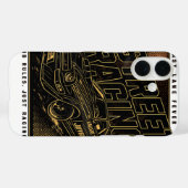 Retro Fast Lane Koorts Sportwagen Kunst Case-Mate iPhone Case (Achterkant (horizontaal))
