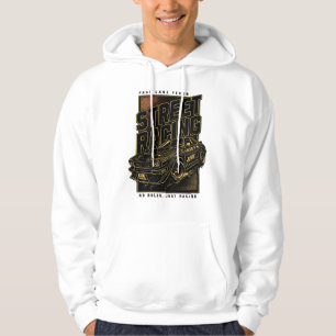 Retro Fast Lane Koorts Sportwagen Kunst Hoodie