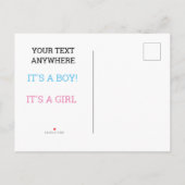 RETRO FATHER BABY ANNOUNCEMENT  FOTOGRAPH AANKONDIGINGSKAART (Achterkant)