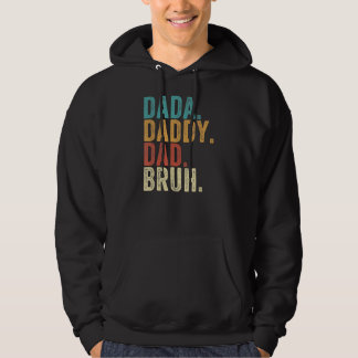  Retro Father Day Outfit Dada papa Hoodie