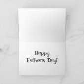 Retro Fathers Day Card Kaart (Binnen)