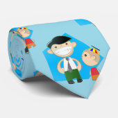 retro fathers day mannen stropdas (Opgerold)