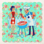 Retro Fathers Day Onderzetters (Voorkant)