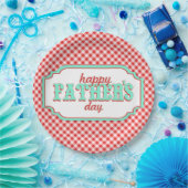 Retro Fathers Day Paper-Borden Papieren Bordje (Feest)