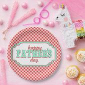 Retro Fathers Day Paper-Borden Papieren Bordje (Feest)