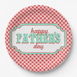 Retro Fathers Day Paper-Borden Papieren Bordje