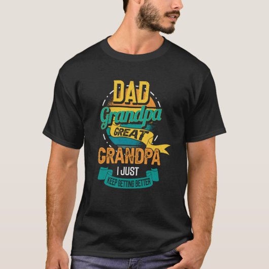 Retro Father's day saying for your Daddy and grand T-shirt (Voorkant)