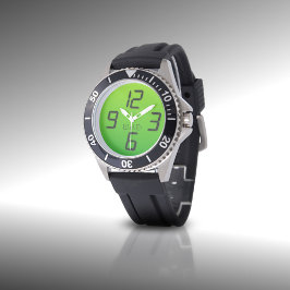 Retro Faux Digital Dad Monogrammed Watch Horloge