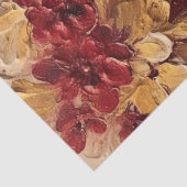 Retro faux gouden Victoriaans ornamenten bordeaux  Tissuepapier (Detail)