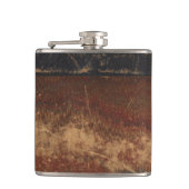 Retro faux leder, ziet er oud uit, krabt en versle heupfles (Voorkant)