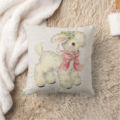  Retro Faux Linen met Baby Lamb Kussen (Deken)