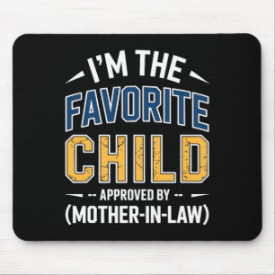 Retro favoriete kind schoonmoeder goedgekeurd muismat