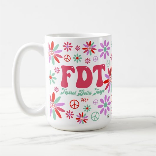 Retro FDT Foxtrot Delta Tango Koffiemok (Links)