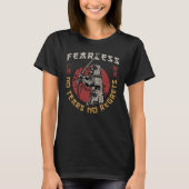 Retro Fearless Samurai - Samurai Quote T-shirt (Voorkant)
