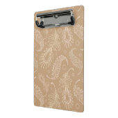 Retro-feater-bleek-patroon Mini Klembord (Angled2)