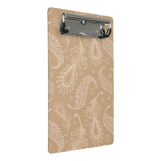 Retro-feater-bleek-patroon Mini Klembord (Schuin)