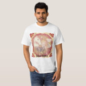 Retro fee- en eenhoorn t-shirt (Voorkant volledig)