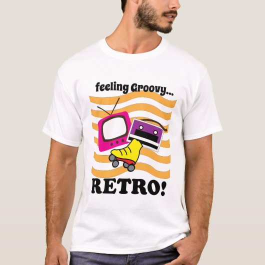 Retro Feeling Groovy T-shirt (Voorkant)