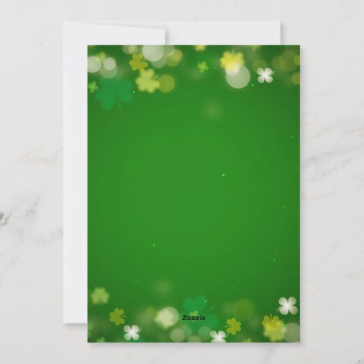 Retro Feeling Lucky St Patrick's Day Feestdagenkaart (Achterkant)