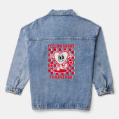 Retro Feeling Lucky Women's Valentijnsdag Denim Jacket (Achterkant)