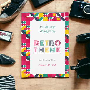 Retro Feest Kaart