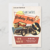 Retro feest kaart (Voorkant)