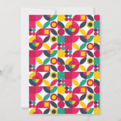 Retro Feest Kaart (Achterkant)