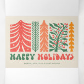 Retro Feestbos Drieluik Wenskaart (Binnenkant midden)