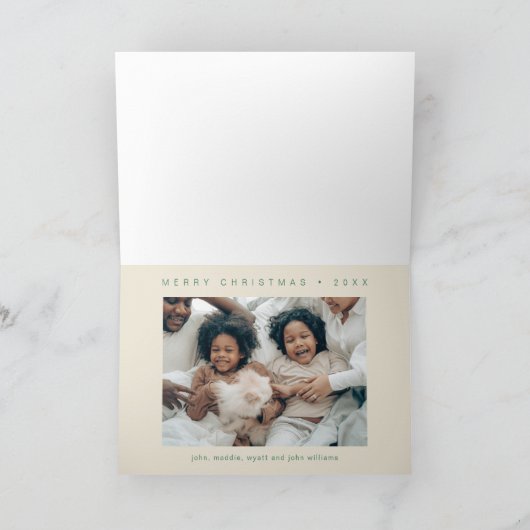 Retro Feestbos Feestdagen Kaart (Binnen)