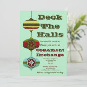 Retro-feestdag | Eerste kerstversiering Kaart (Staand voorkant)