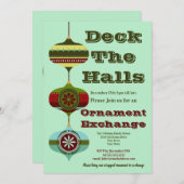 Retro-feestdag | Eerste kerstversiering Kaart (Voorkant / Achterkant)