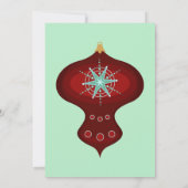 Retro-feestdag | Eerste kerstversiering Kaart (Achterkant)